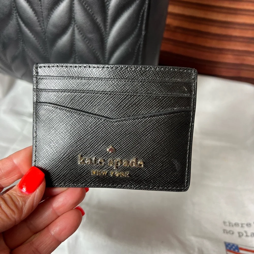 KATE SPADE Briar Lane Quilted Slim North South Tote Women's Leather Handbag - Picture 15 of 16